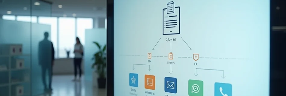 Painel digital com fluxo automatizado de mensagens de cobrança em múltiplos canais
